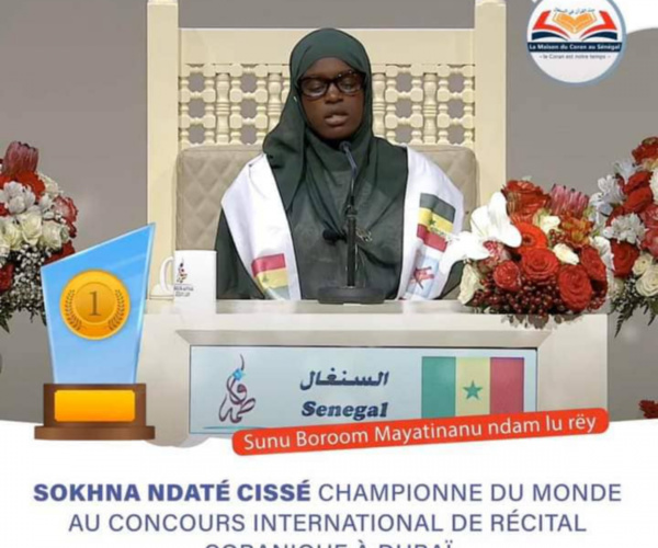 VIDEO-Revivez la belle prestation de Sokhna Ndatté Cissé du Sénégal au concours international de coran à Doubai