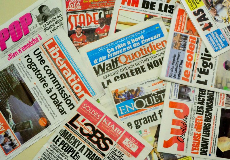 REVUE DE PRESSE: Voici les journaux du Lundi 08 Août 2022